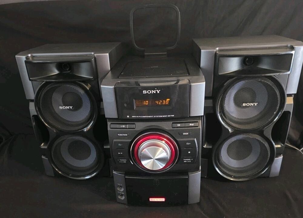 Sony MHC-EC69i Mini Hi-Fi Stereo Component System Radio CD iPod Speakers TESTED